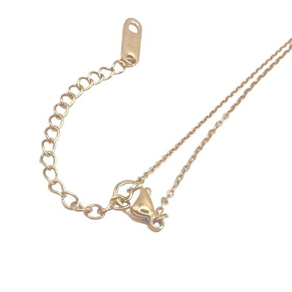 Gold evil eye pendant necklace - Picture 3 of 3